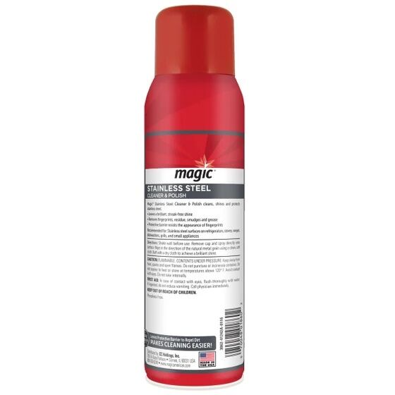 Magic Stainless Steel Cleaner & Polish Aerosol, 17-Oz