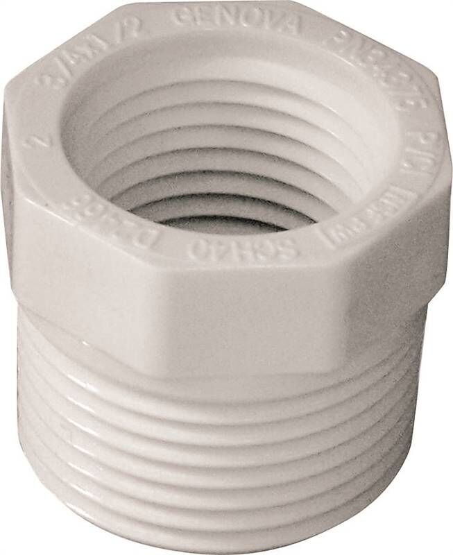 IPEX Schedule 40 PVC Bushing, 3/4-In MPT x 1/2-In FPT