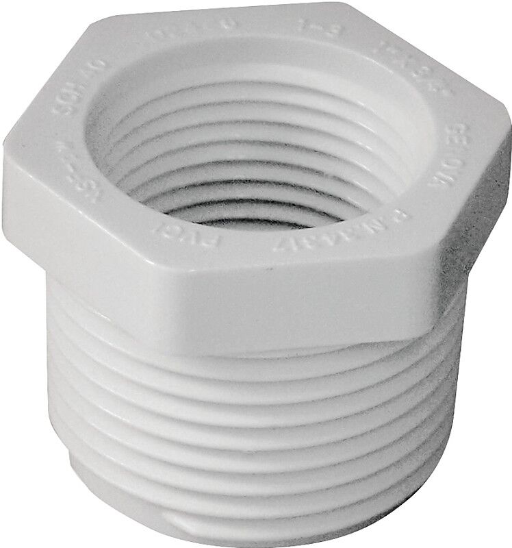 IPEX Schedule 40 PVC Bushing, 1-In MPT x 3/4-In FPT