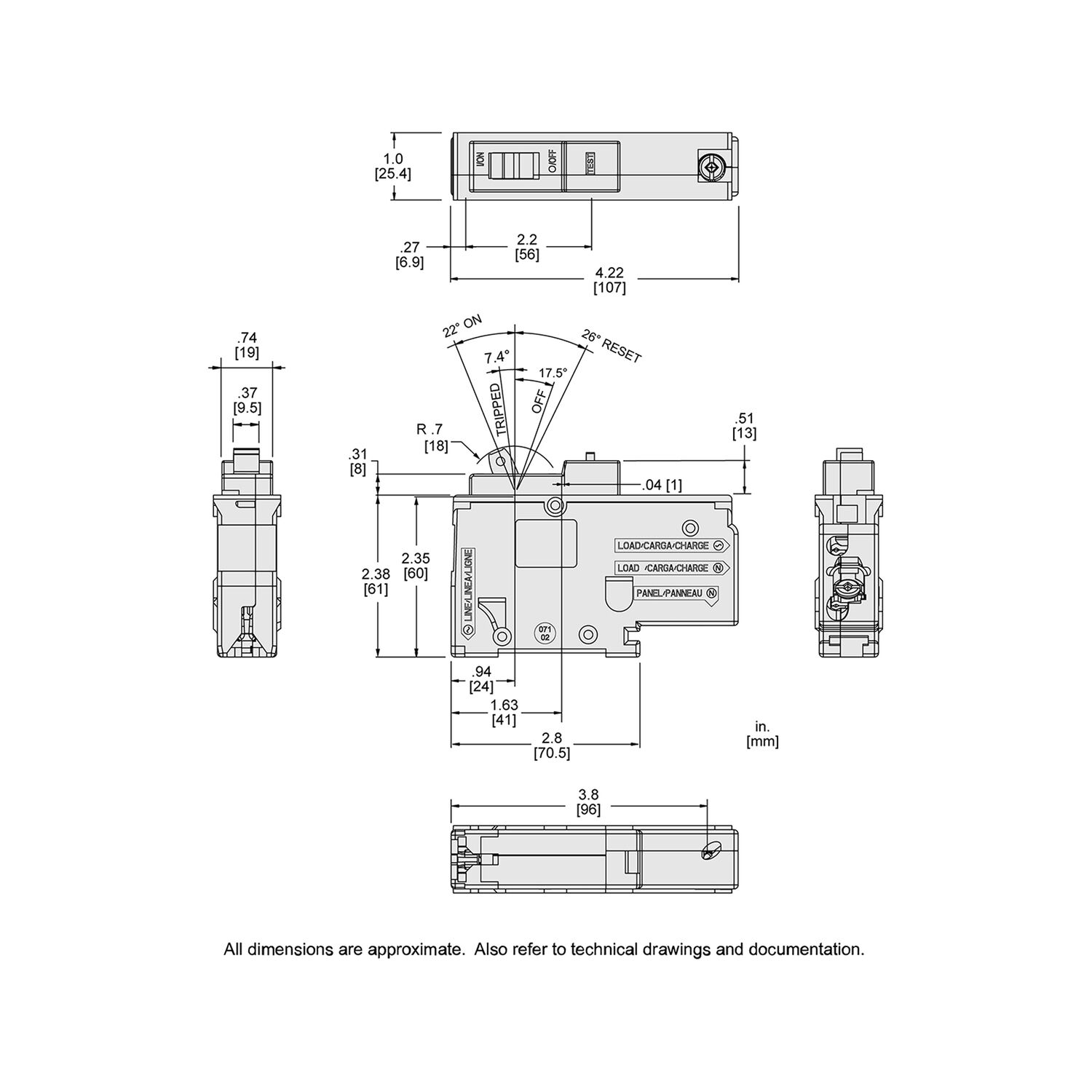 Square D Homeline GFCI MCB 1-Pole Mini Circuit Breaker, 20-A, 120-V AC