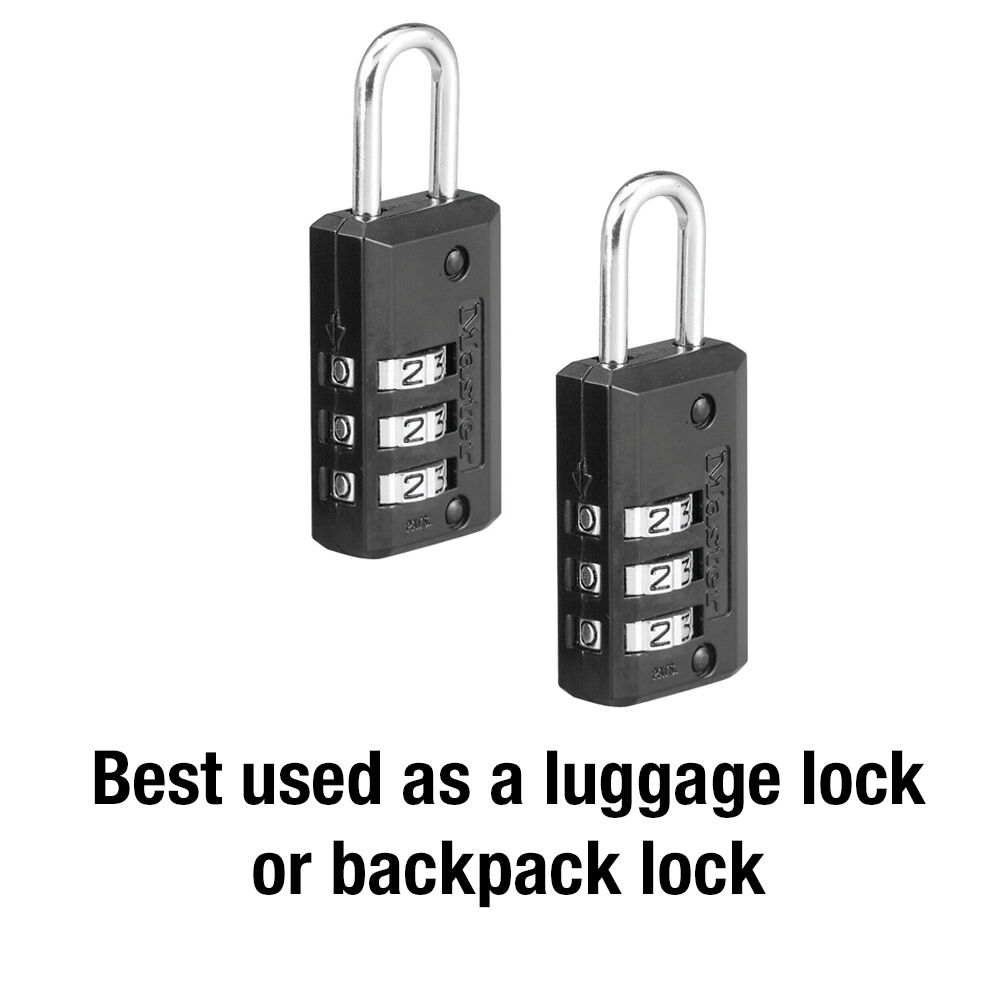 Master Lock Set Your Own Combination Lock, 11/16-In, 2-Pk