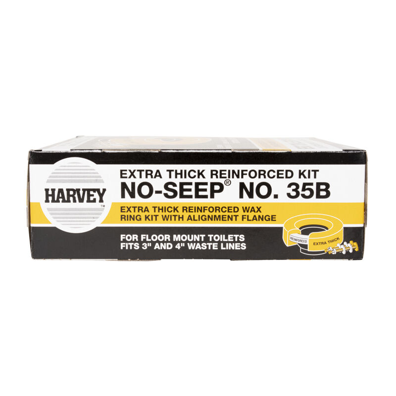 Harvey Toilet Line Reinforced Wax Extender Kit With Horn