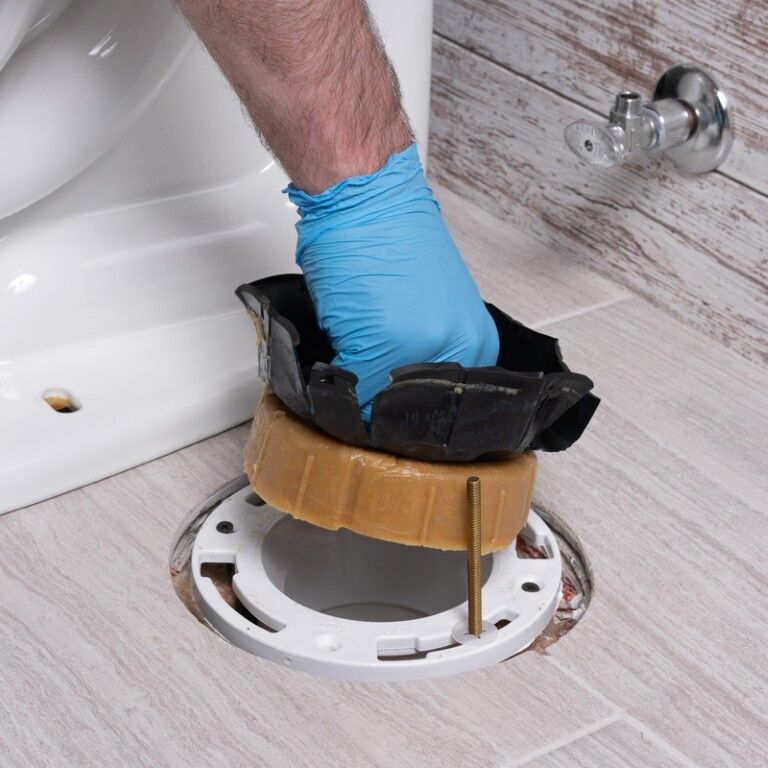 Harvey Toilet Line Reinforced Wax Extender Kit With Horn
