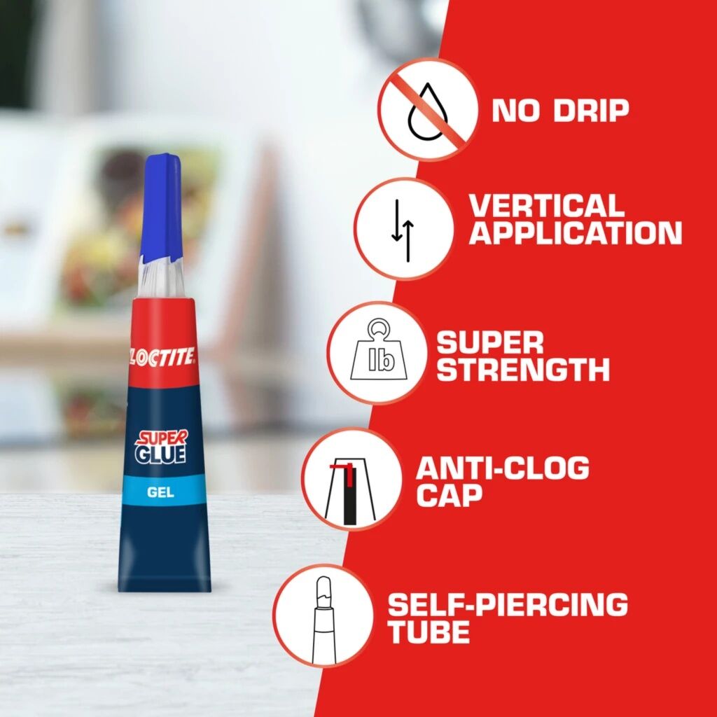 Loctite Super Glue Gel Tubes, .07-Oz
