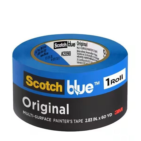 ScotchBlue Original Painter’s Tape, 2.83-In x 60-Yd
