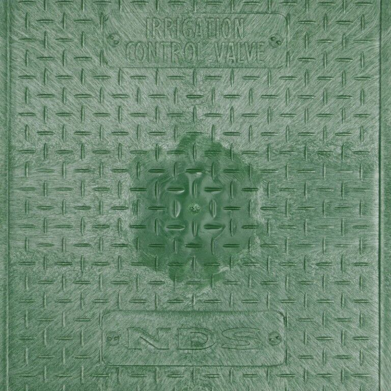 NDS Rectangular Standard Series Black/Green Valve Box And ICV Cover, 14-In x 19-In x 12-In