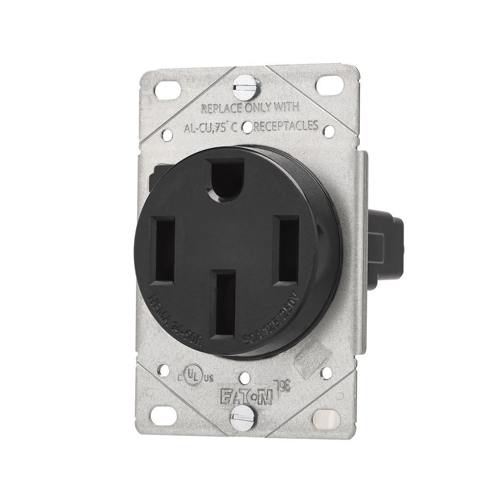 Eaton AH1258BK-F Range Receptacle, 50-A