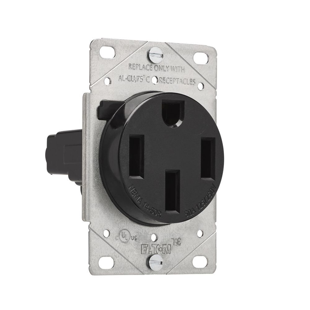Eaton AH1258BK-F Range Receptacle, 50-A