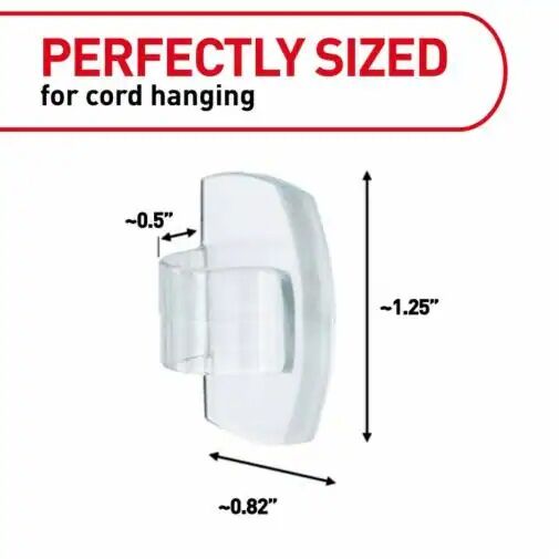Command Clear round Cord Clips 10-Pk