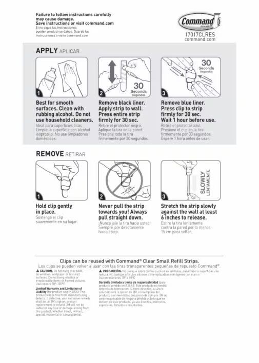 Command Clear round Cord Clips 10-Pk