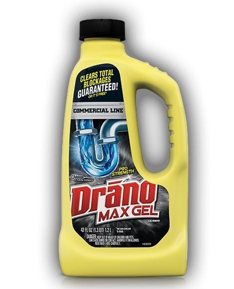 Drano Max Gel Clog Remover, Commercial Line, 42-Oz