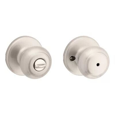 Kwikset Satin Nickel Bed/Bath Cove Door Knob