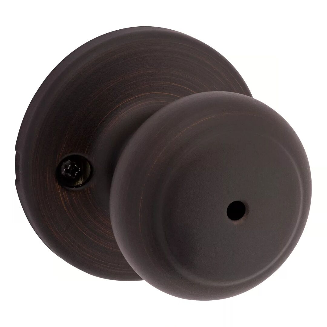 Kwikset Venetian Bronze Cove Bed/Bath Door Knob