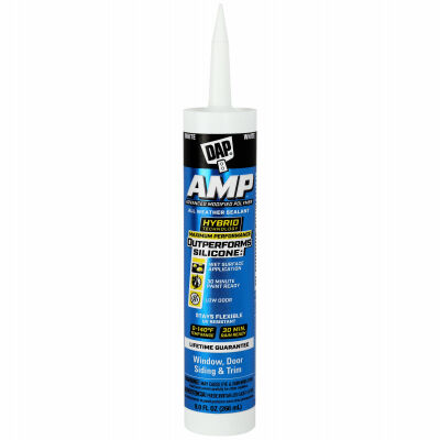 DAP White AMP Advanced Waterproof Window Sealant, 9-Oz