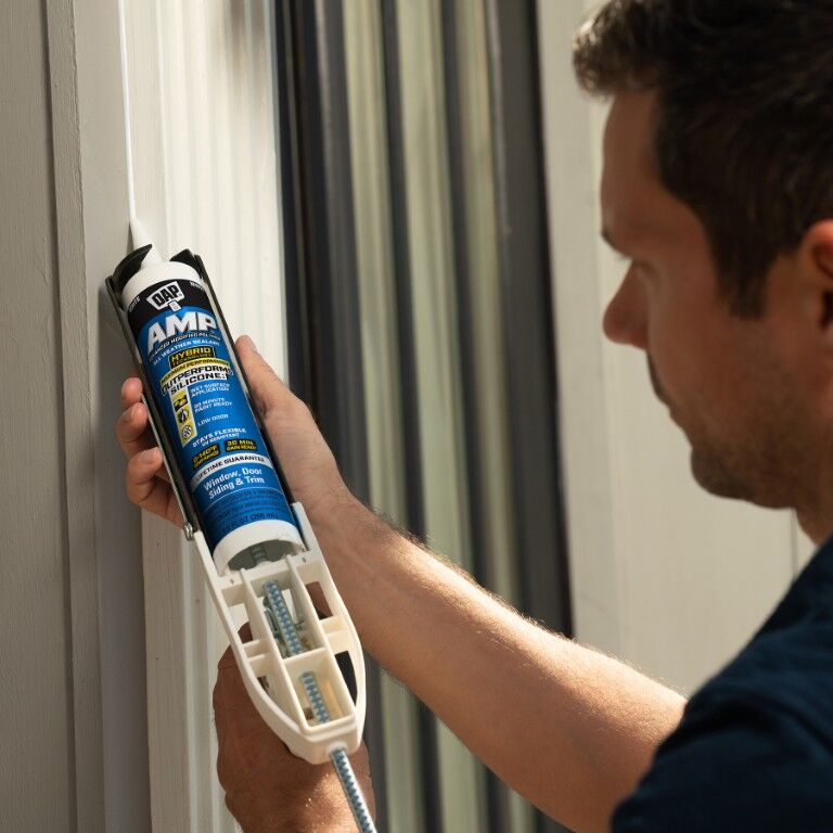 DAP White AMP Advanced Waterproof Window Sealant, 9-Oz