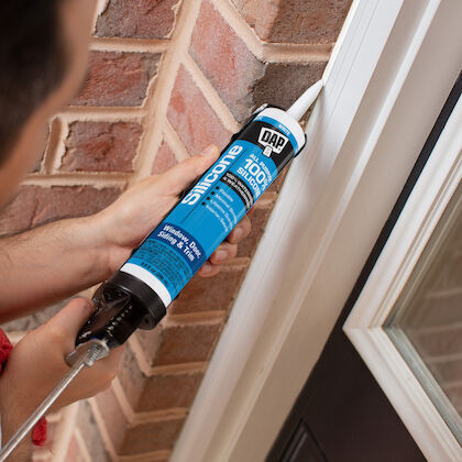 DAP Clear 100% Silicone Window & Door Sealant, 8.9-Oz