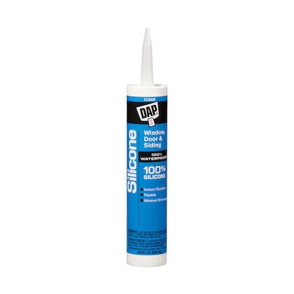 DAP Clear 100% Silicone Window & Door Sealant, 8.9-Oz