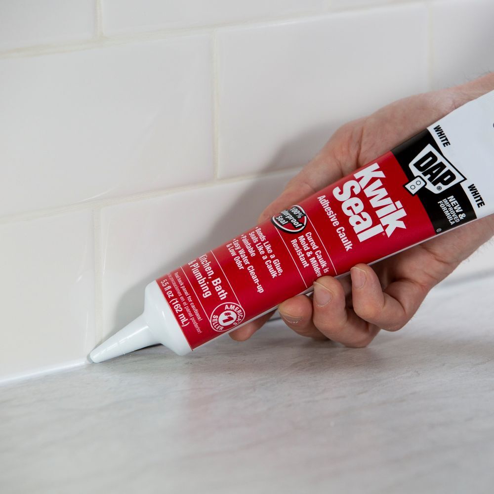 DAP Kwik Seal Kitchen & Bath White Caulk, 5.5-Oz