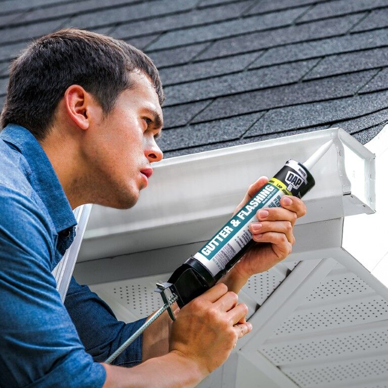 DAP Butyl-Flex Aluminum Gray Gutter & Flashing Sealant, 10.1-Oz