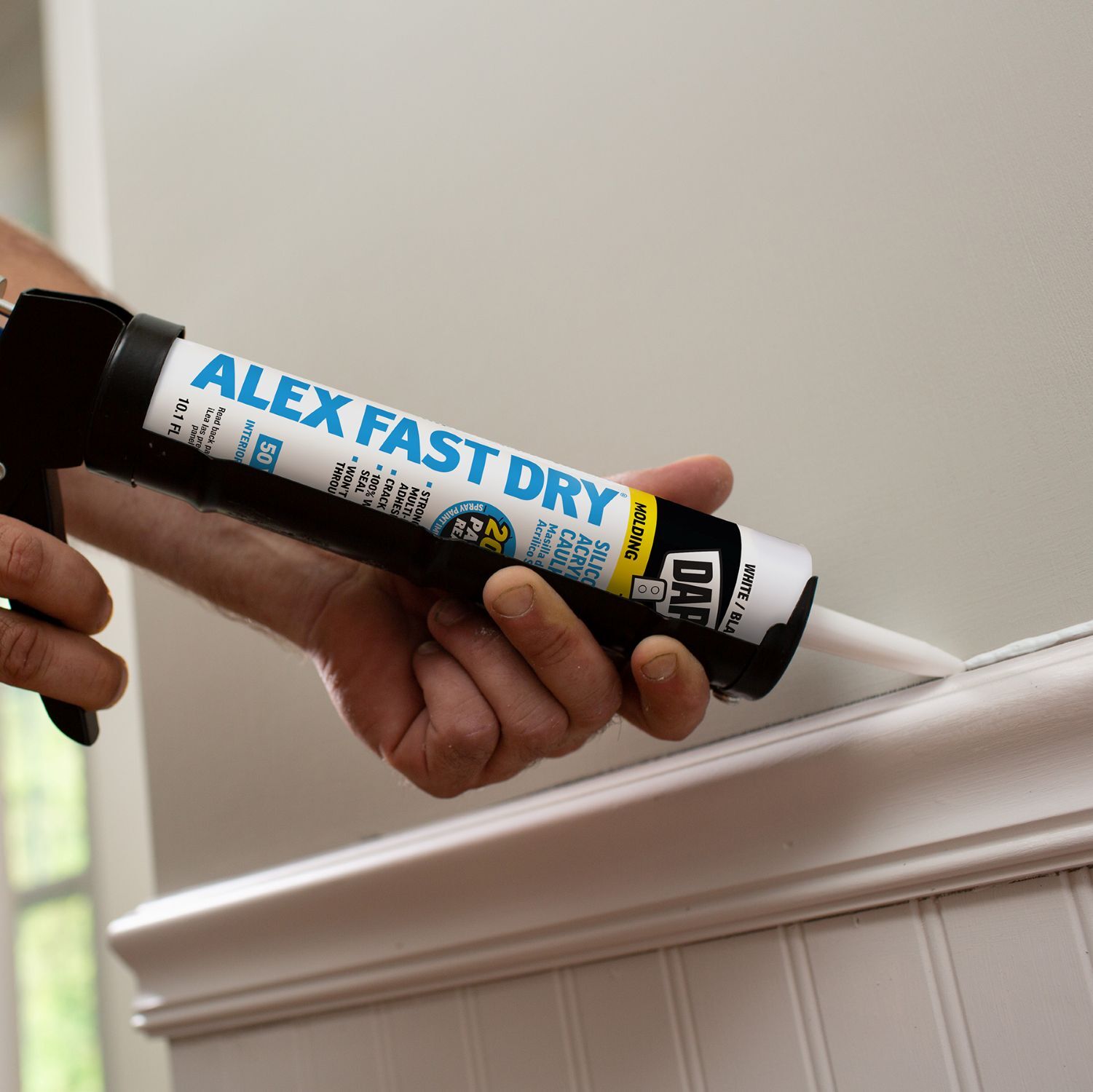 DAP Alex Fast Dry White Sealant, 10.1-Oz