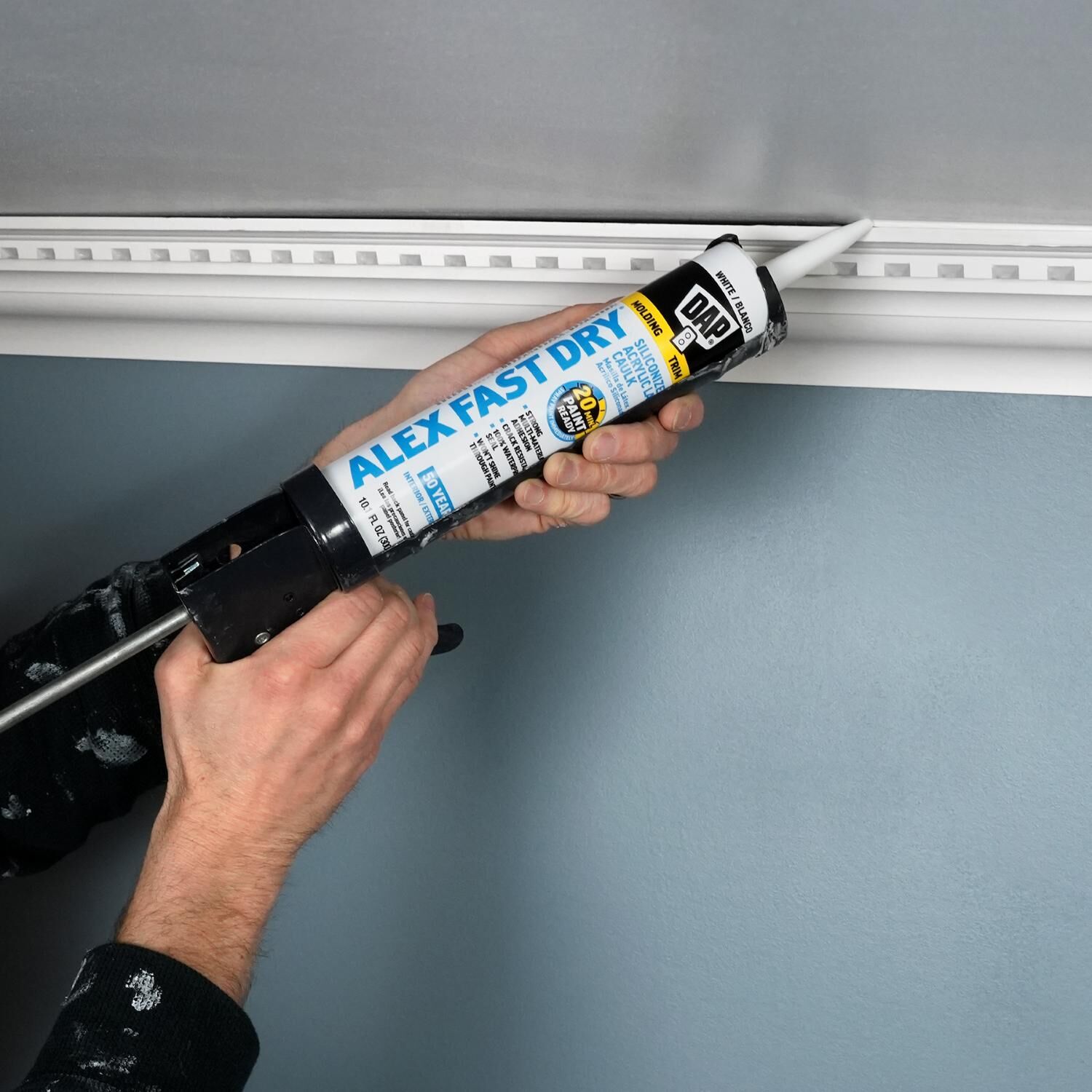 DAP Alex Fast Dry White Sealant, 10.1-Oz