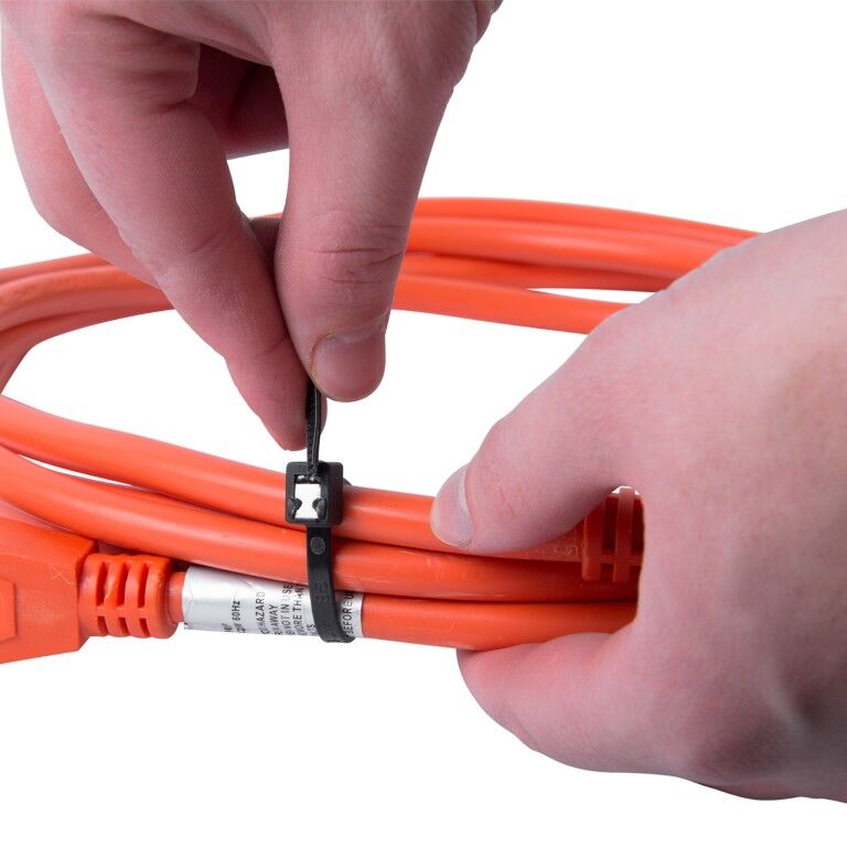 Gardner Bender Black Self Cutting Cable Tie, 8-In, 50-Lb