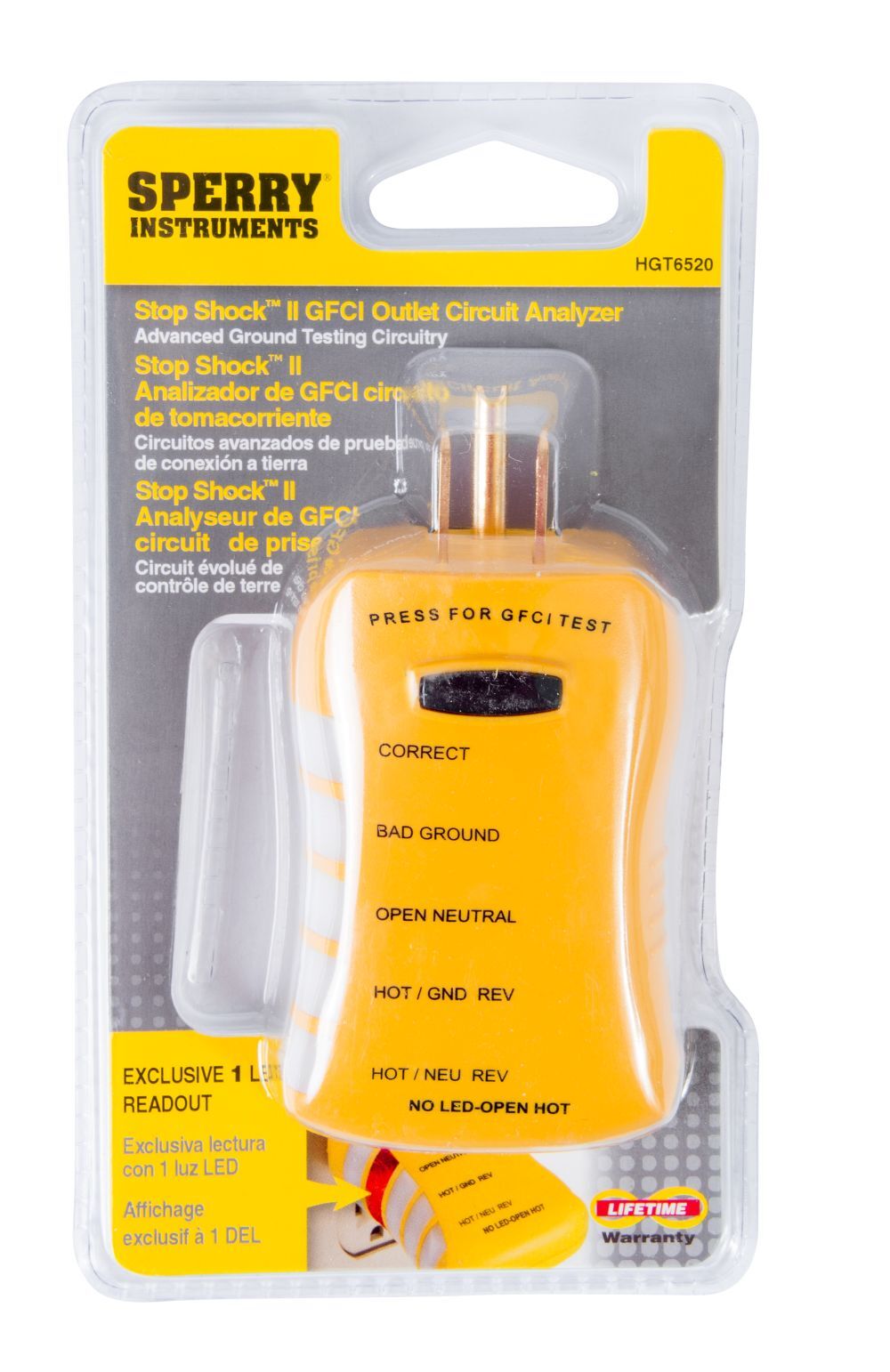 Gardner Bender Stop Shock II GFCI Outlet Circuit Analyzer Tester