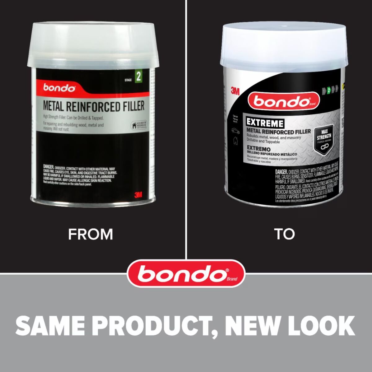 3M Bondo Extreme Metal Reinforced Filler, 15-Oz