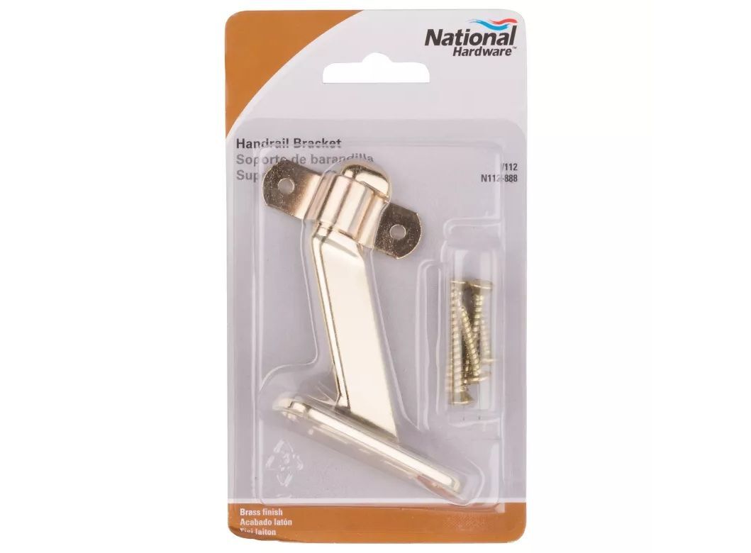 National Hardware Brass Handrail Bracket