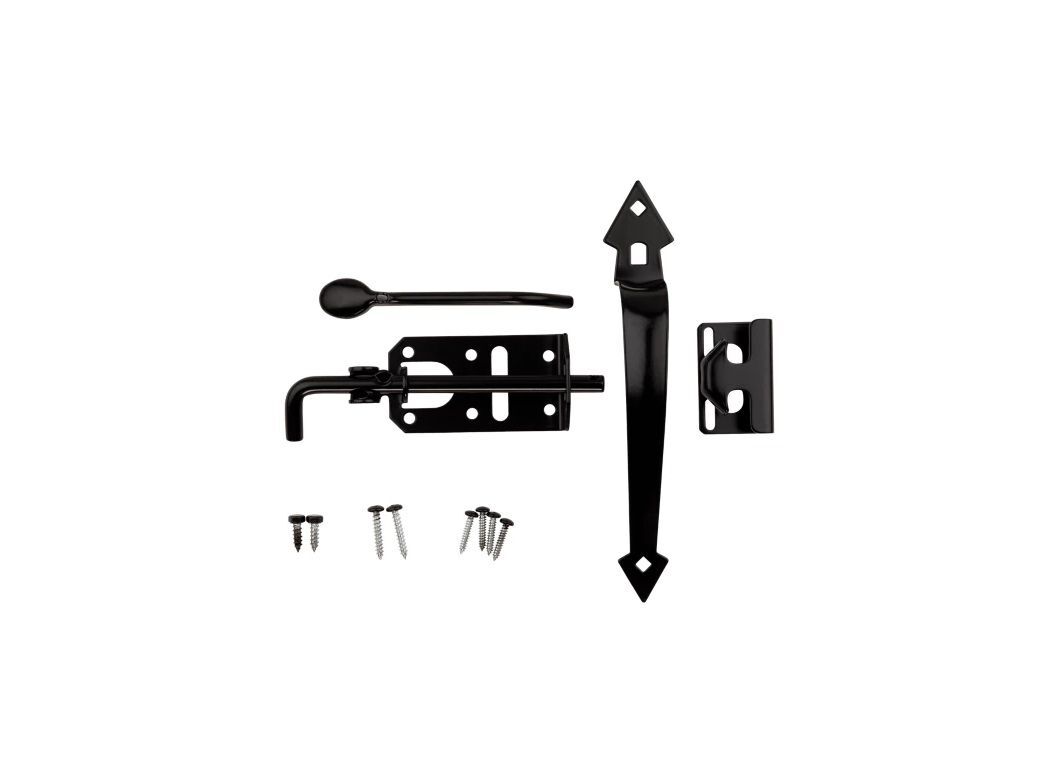National Hardware Black Ornamental Gate Latch