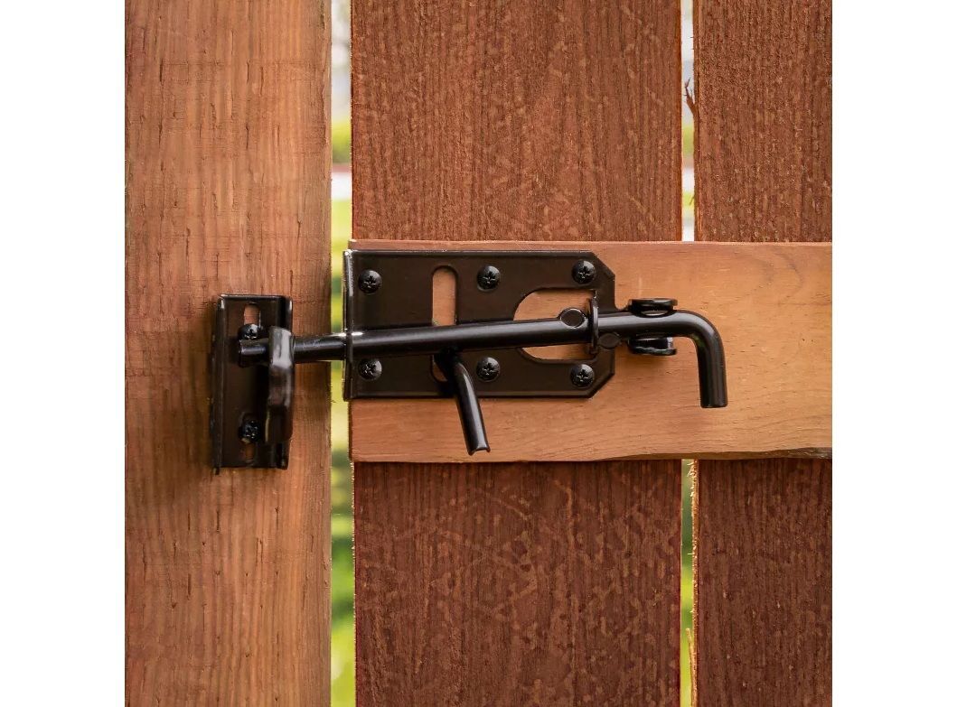 National Hardware Black Ornamental Gate Latch