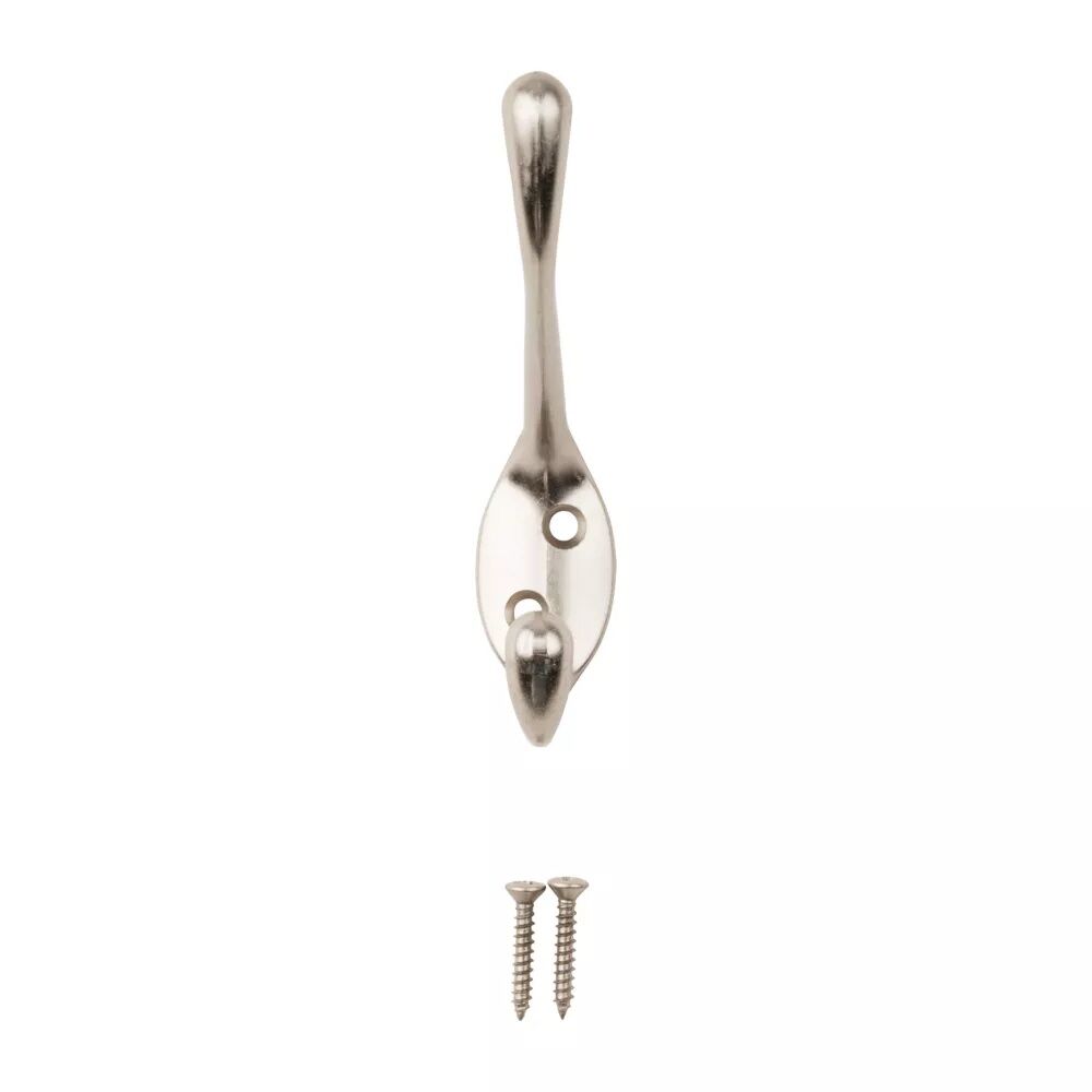 National Hardware Satin Nickel Heavy Duty Garment Hook