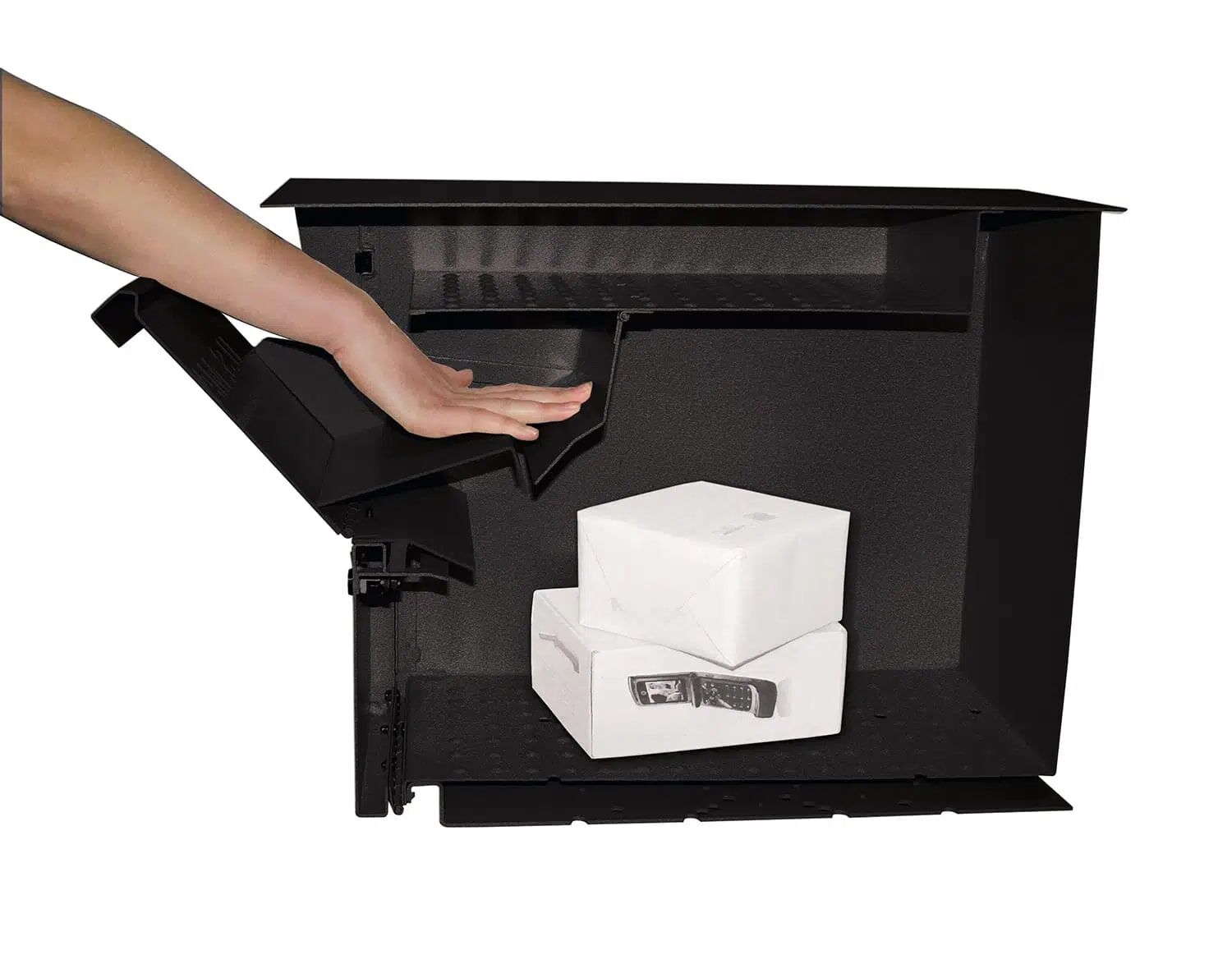 Mail Boss Package Master Black Mailbox