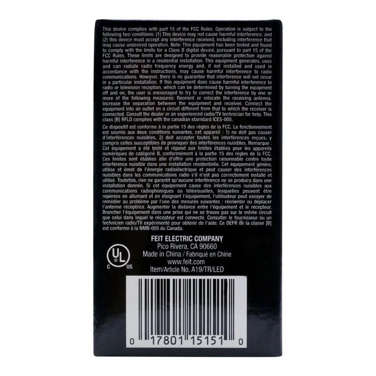 Feit Electric A19 4.5 Watt Red LED Light Bulb