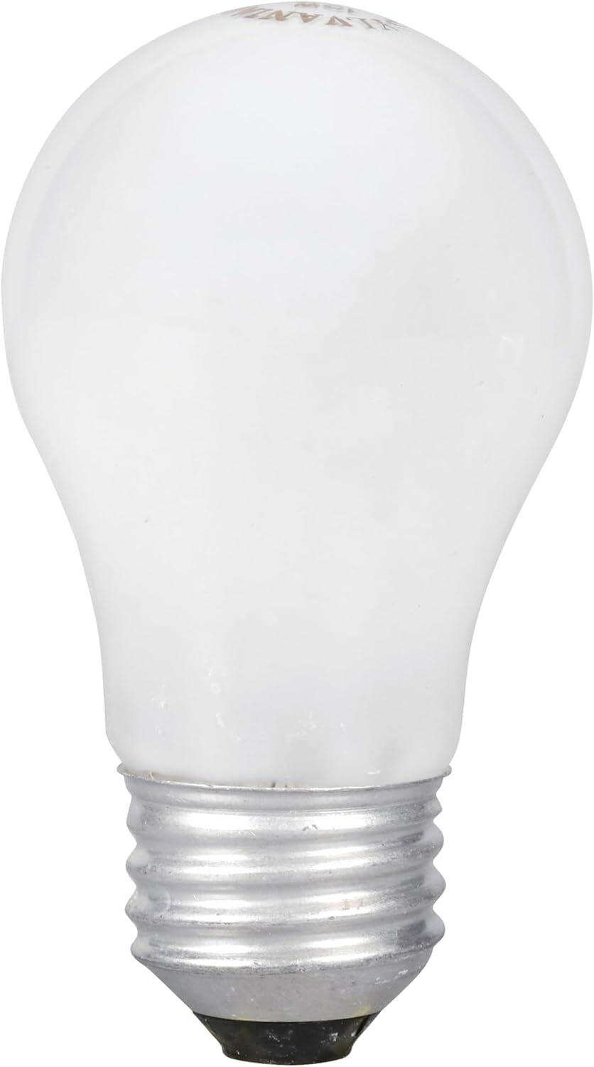 Sylvania A15 15 Watt Frosted Soft White Dimmable Incandescent Appliance Light Bulb, 2-Pk