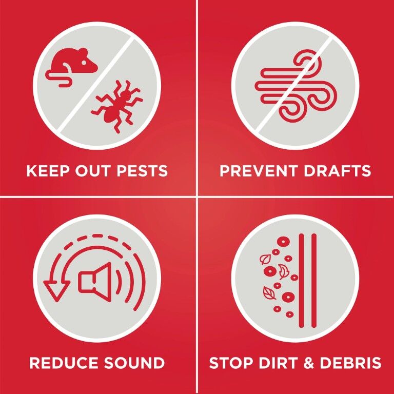 M-D Building Products Brown Residential Vinyl L-Shape Screw-On Under Door Seal, 36-In