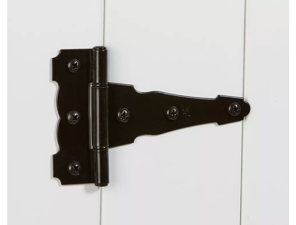 National Hardware Black Ornamental T-Hinge, 4-In