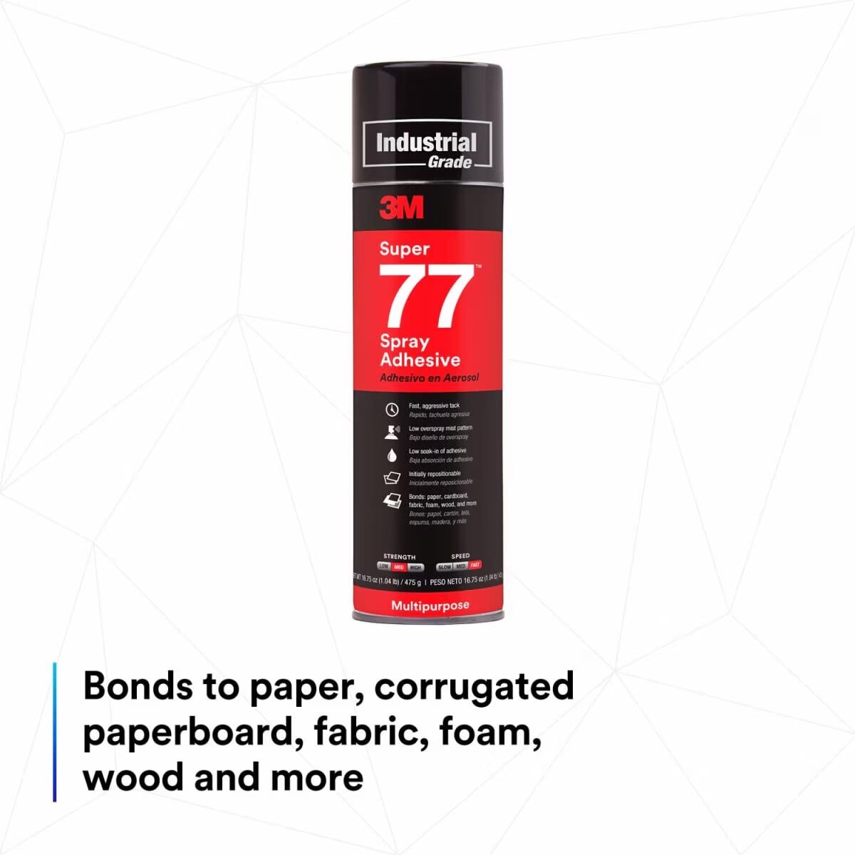 3M Super 77 Multipurpose Spray Adhesive, 13.8-Oz