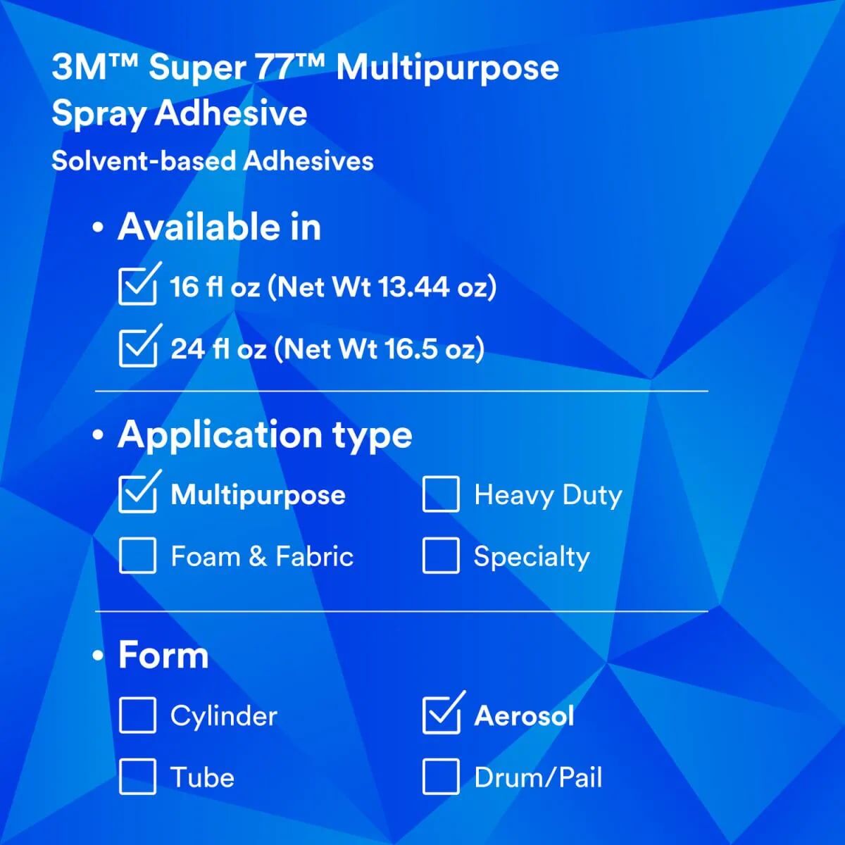 3M Super 77 Multipurpose Spray Adhesive, 13.8-Oz