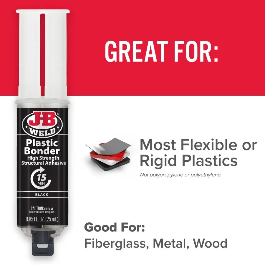 J-B Weld PlasticBonder Syringe, 25-ML