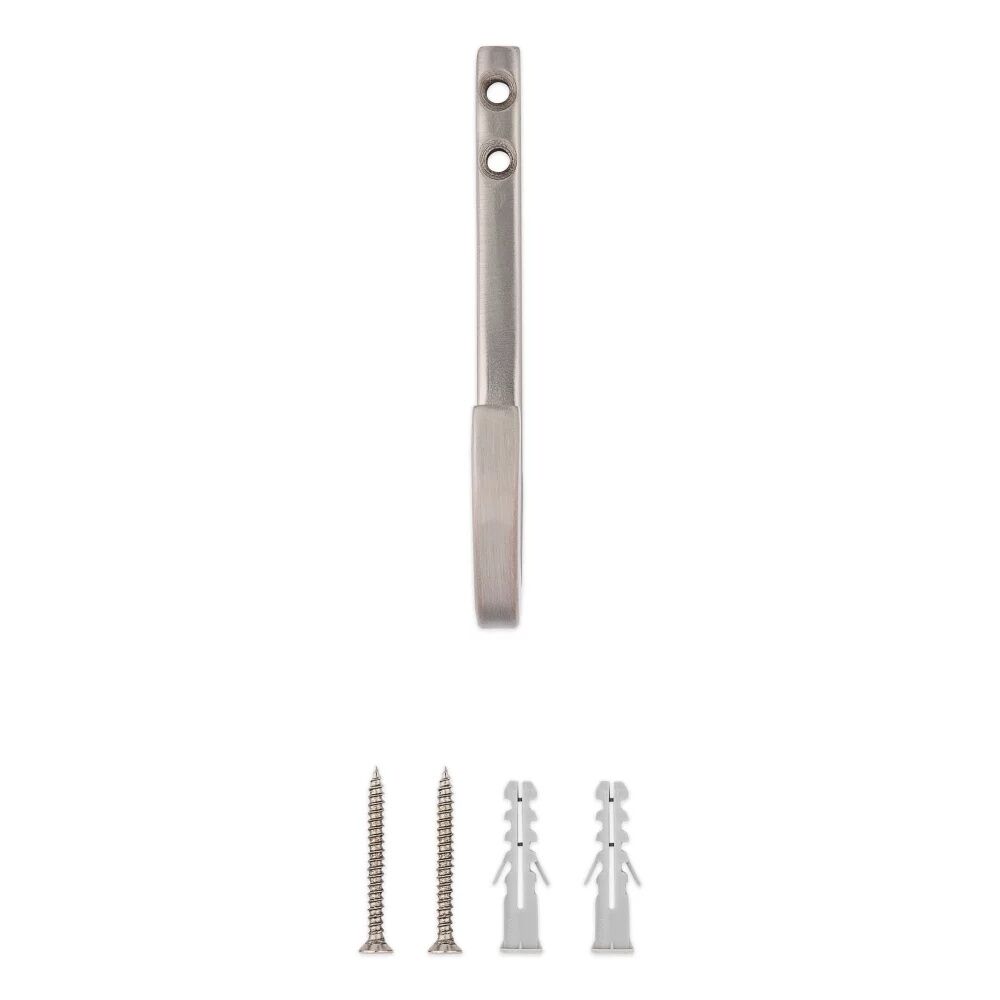 National Hardware Stain Nickel Reed Multipurpose Hook, 4-In