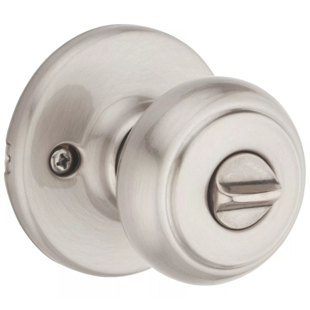 Kwikset Satin Nickel SmartKey Keyed Cove Door Knob