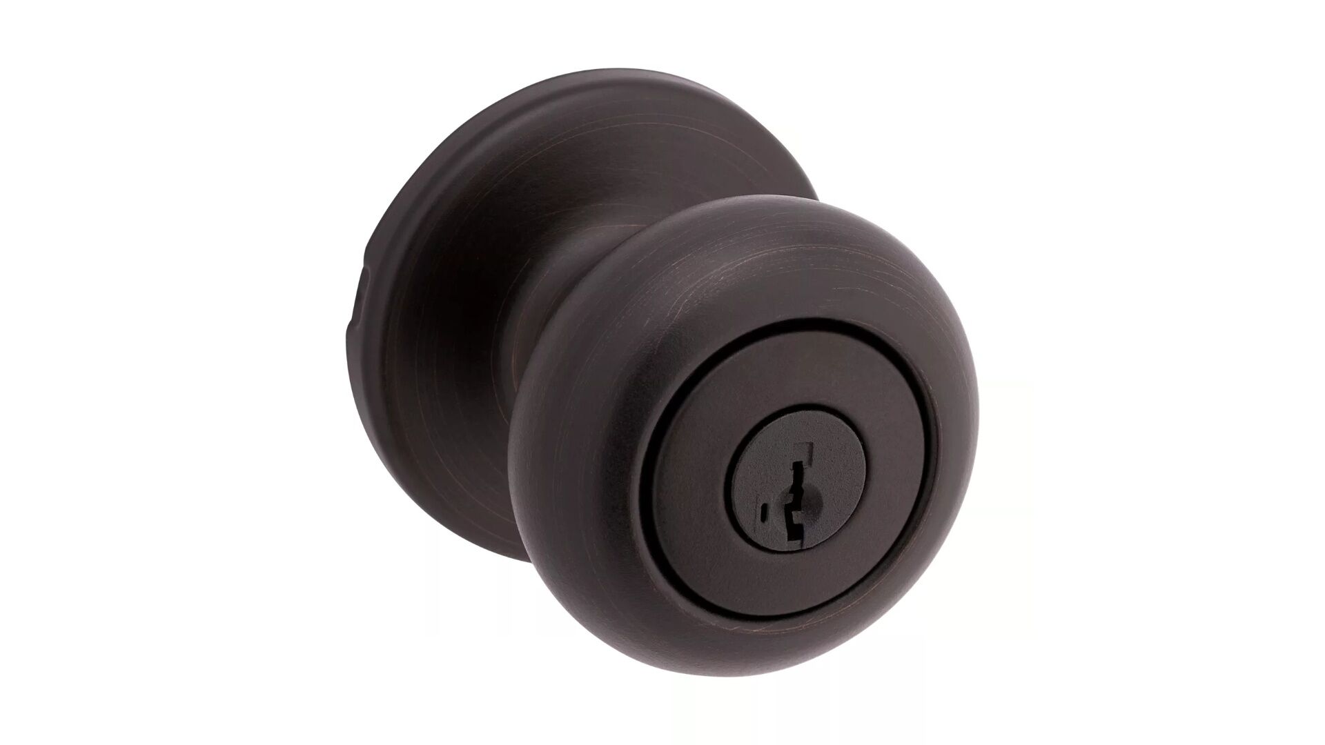 Kwikset SmartKey Venetian Bronze Keyed Cove Door Knob