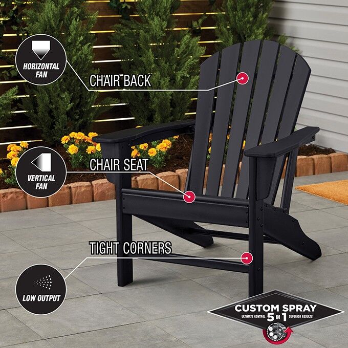 Rust-Oleum Protective Enamel Custom Spray 5-in-1 Satin Black Spray Paint, 12-Oz