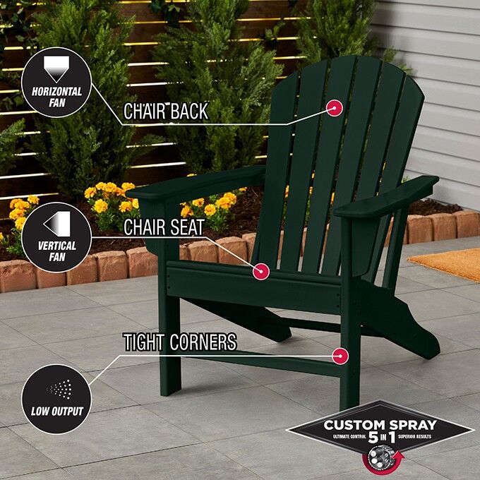 Rust-Oleum Protective Enamel Custom Spray 5-in-1 Satin Hunter Green Spray Paint, 12-Oz