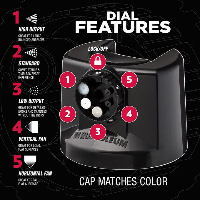 Rust-Oleum Stops Rust Protective Enamel Spray Paint Gloss Black Custom Spray 5-In-1, 12-Oz