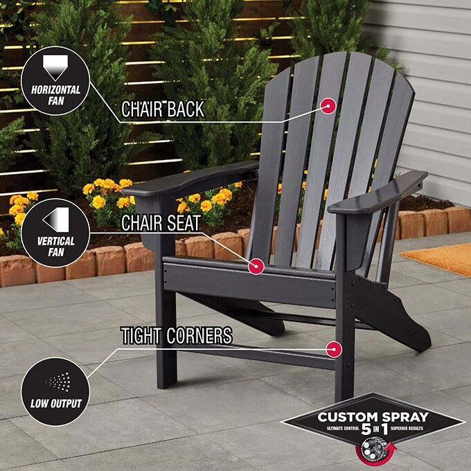 Rust-Oleum Stops Rust Protective Enamel Spray Paint Gloss Charcoal Gray Custom Spray 5-In-1, 12-Oz