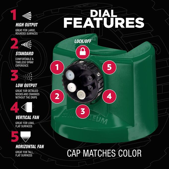 Rust-Oleum Protective Enamel Gloss Hunter Green Custom Spray 5-In-1, 12-Oz