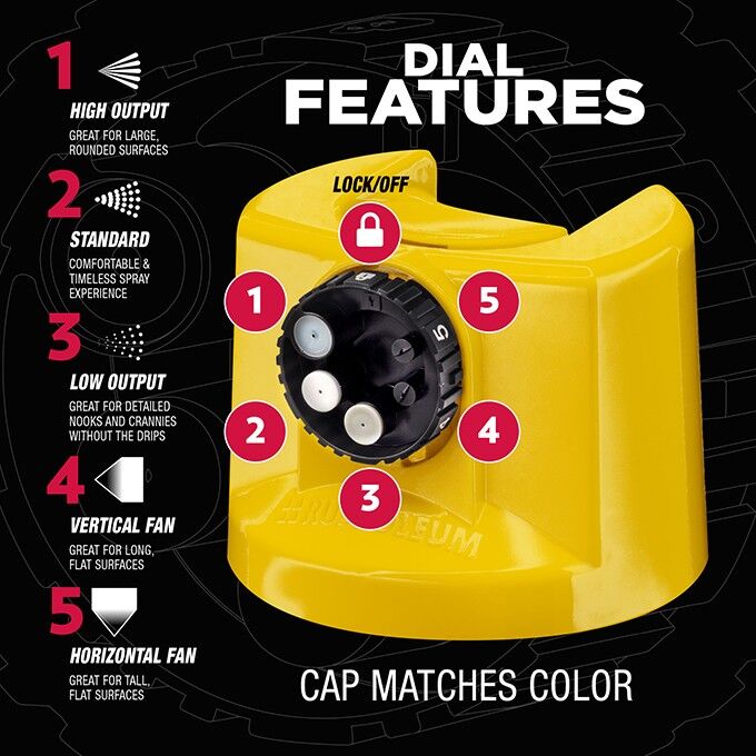 Rust-Oleum Stops Rust Gloss Sunburst Yellow Protective Enamel Custom Spray 5-In-1, 12-Oz