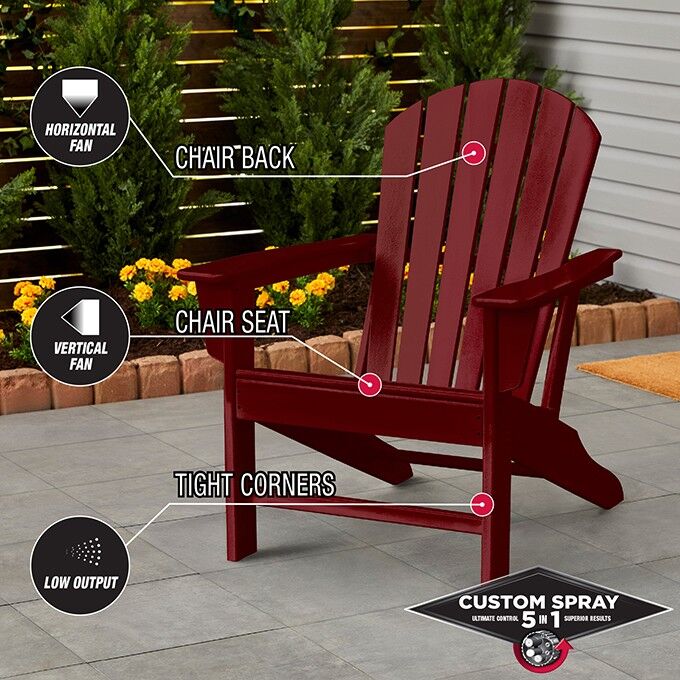 Rust-Oleum Protective Enamel Custom Spray 5-in-1 Gloss Burgundy Spray Paint, 12-Oz